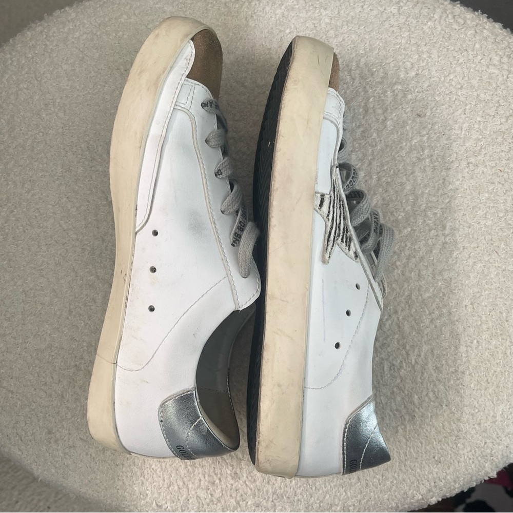 Golden Goose Super-Star with zebra print pony skin star - Picture 3 of 5